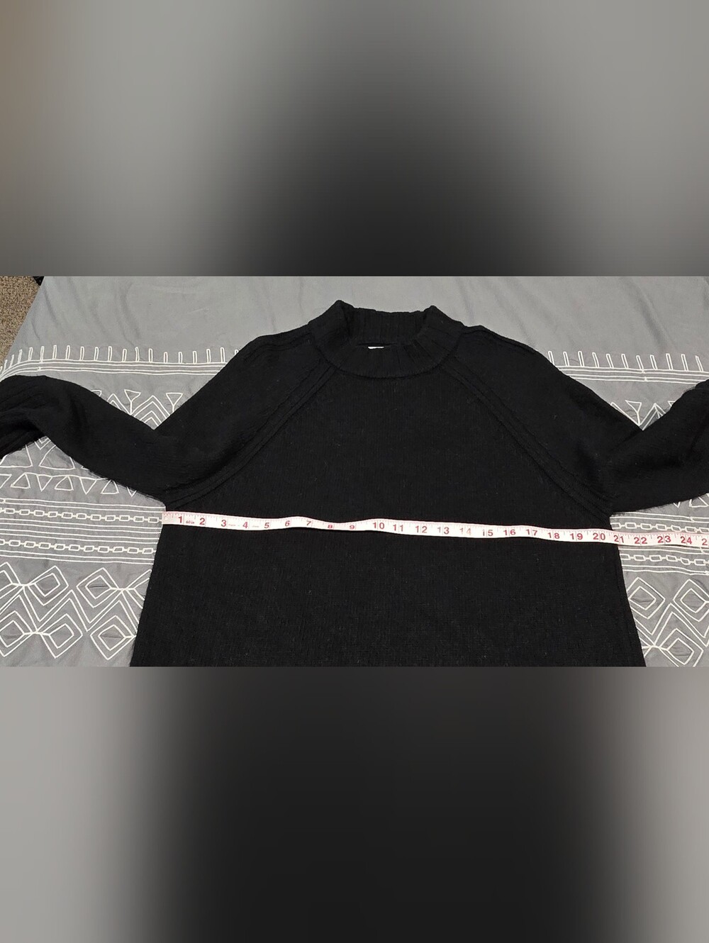 Brochu Walker Wool Cashmere Blended Black Sweater Size Medium - Picture 4 of 6